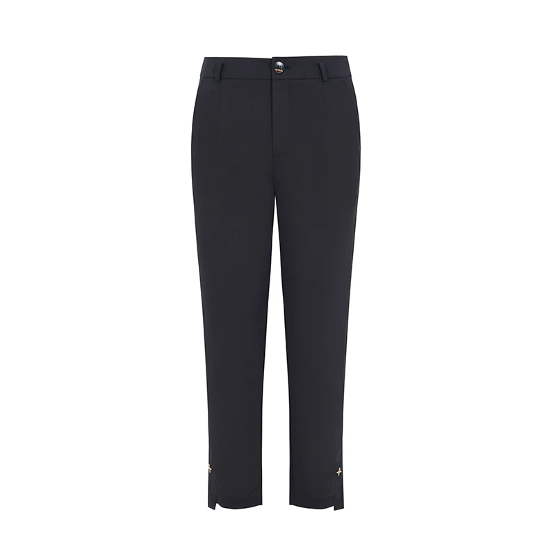 【品牌】商场同款脚口不对称设计瘦腿神裤N134A32601