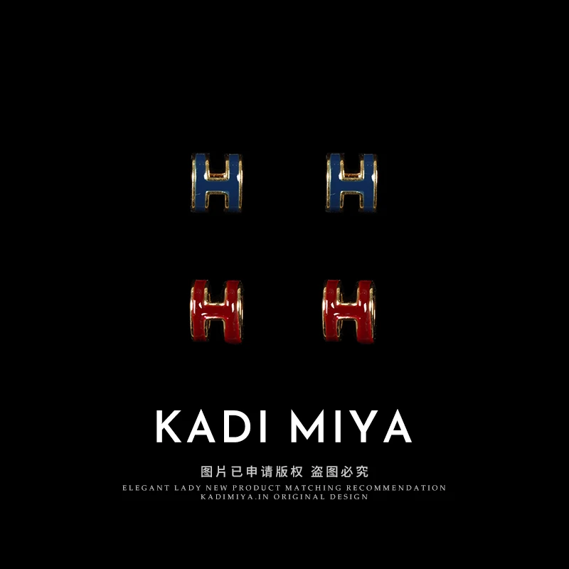 纯铜耳饰 KADIMIYA【猪鼻子】轻奢气质耳钉小众设计高级感精致耳饰