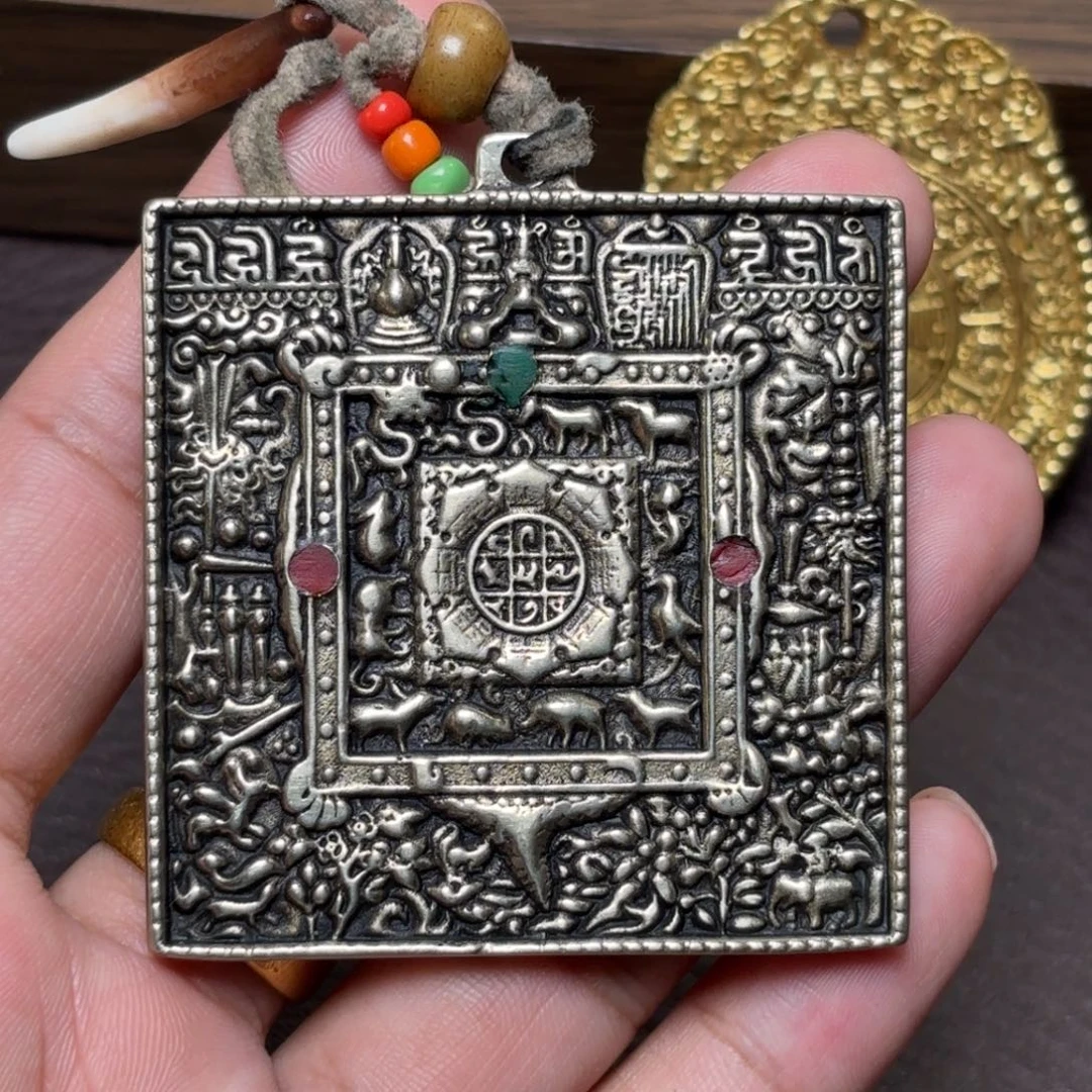 铜星月菩提吊坠项链