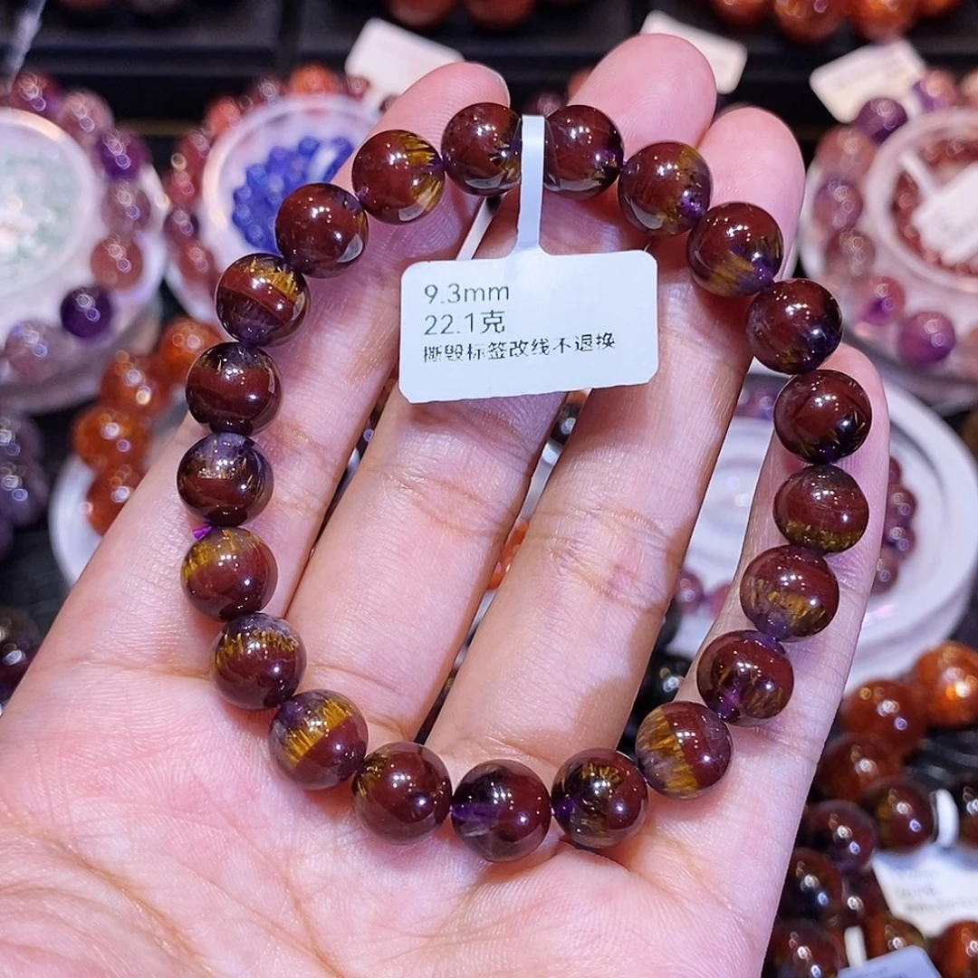 玉***煻未镶嵌手串水晶9.3mm左右