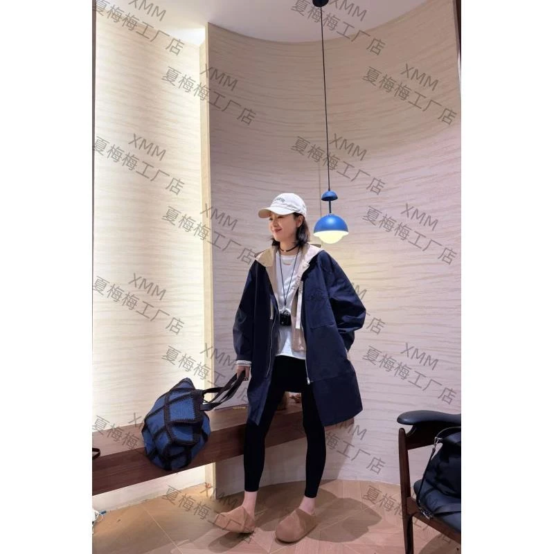 XMM.《H两件套风衣》秋款时尚百搭潮流洋气舒适显瘦两件套风衣-6123