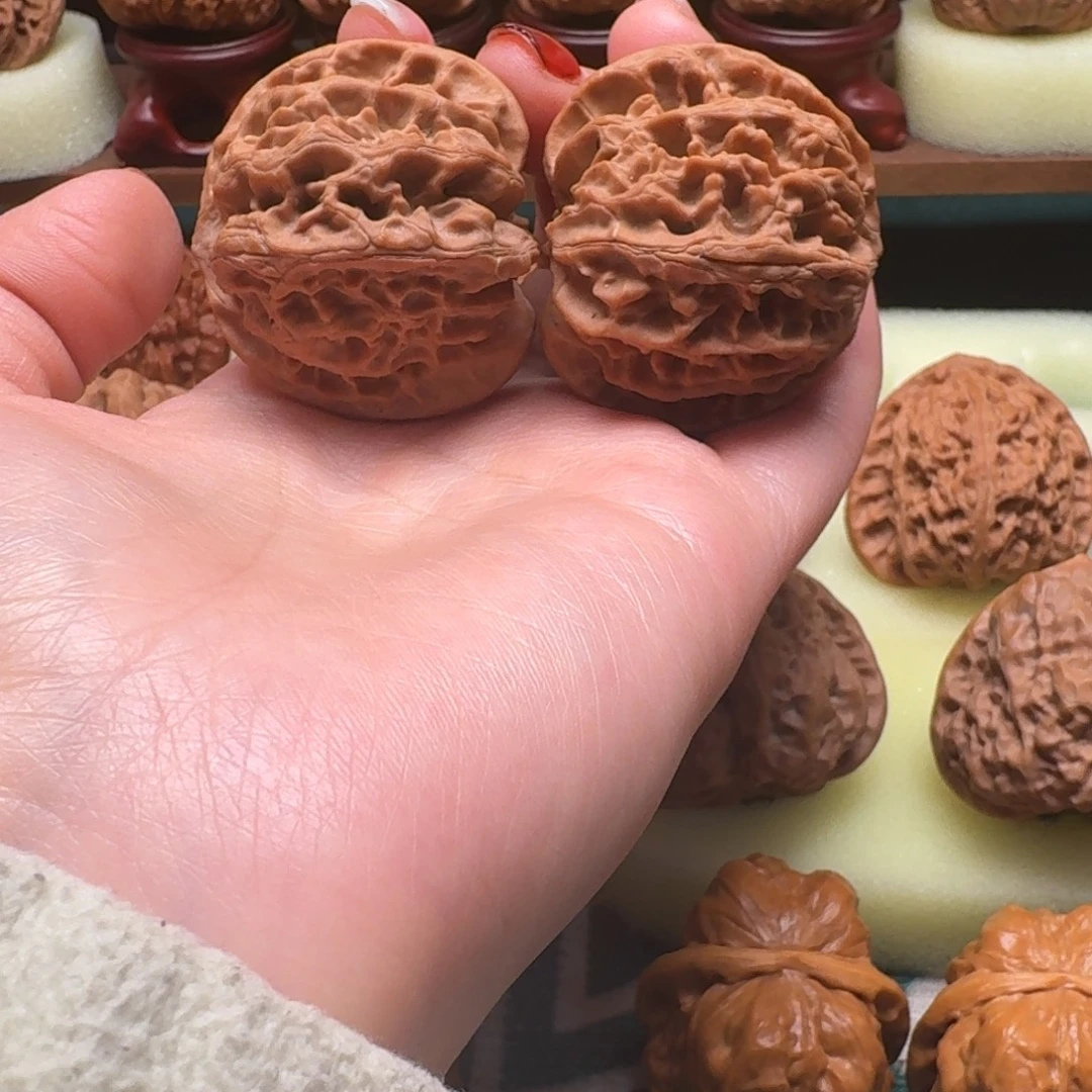 吊坠文玩核桃41苹果园磕尖