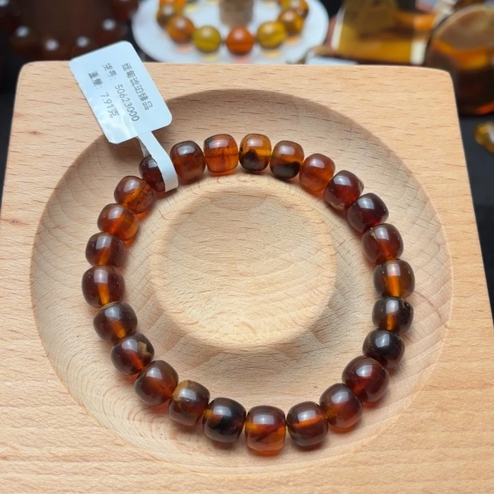 琥珀未镶嵌珠宝奇石8mm