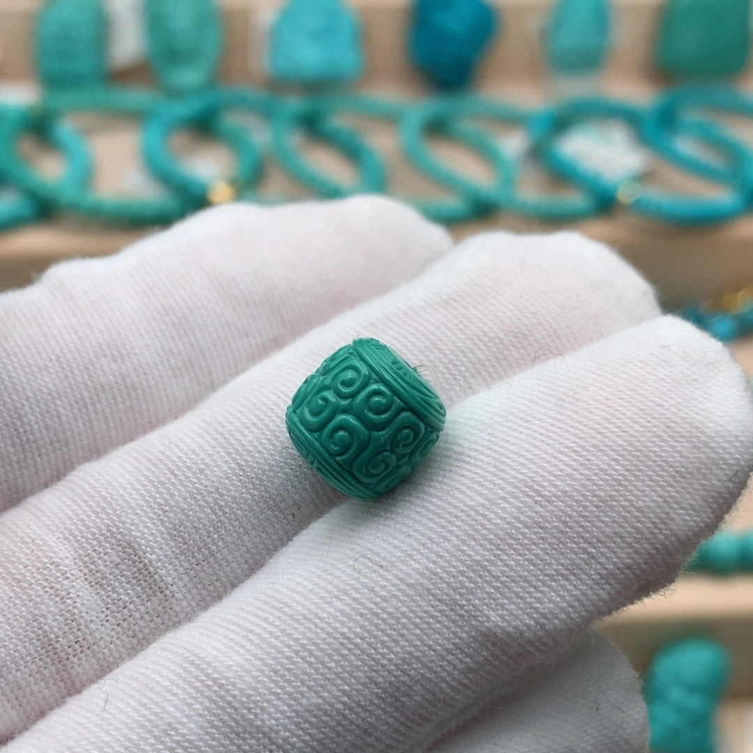 绿松石未镶嵌珠宝奇石10.5mm