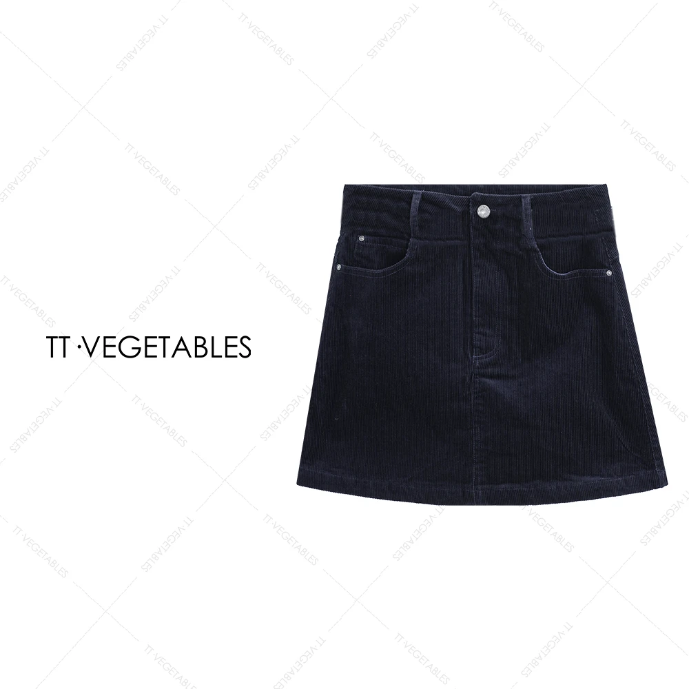 TT・VEGETABLES【序白】澜庭 纯棉短裙女装女士半身裙521591