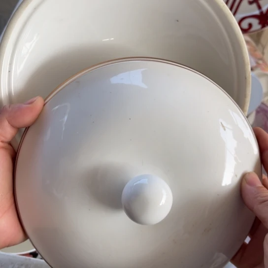 库存陶瓷瑕疵慎拍19cm盖子