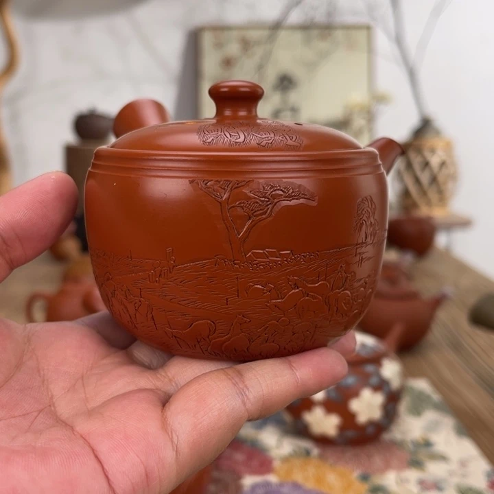 老***9常滑舜园手作茶壶