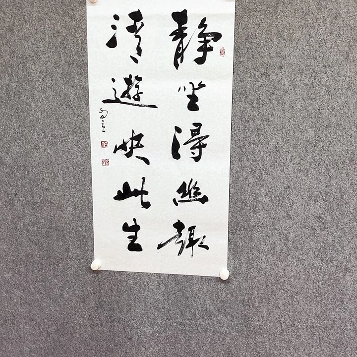 书法静坐得幽趣作品