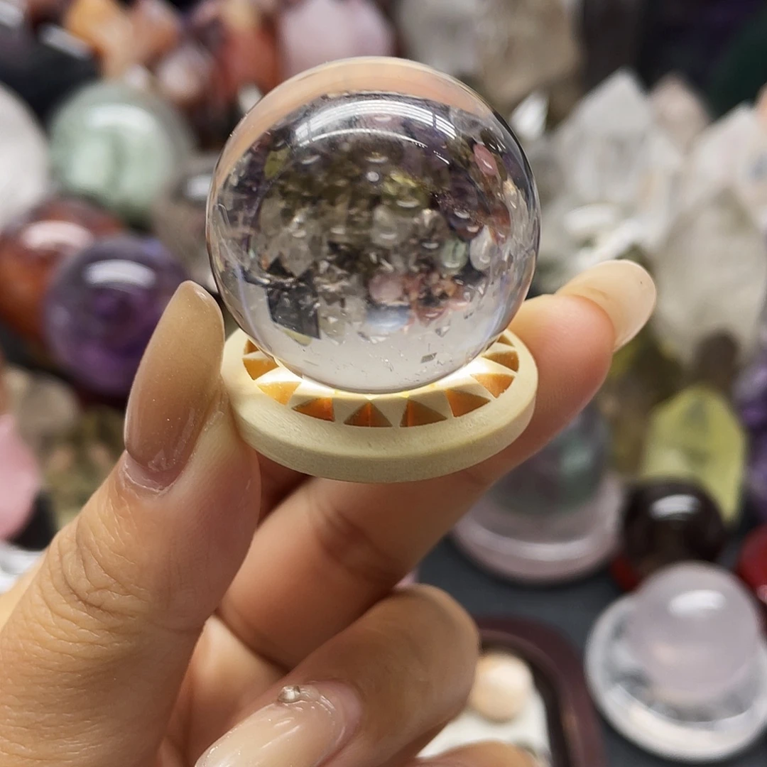 水晶珠宝半成品未镶嵌102高透体茶晶