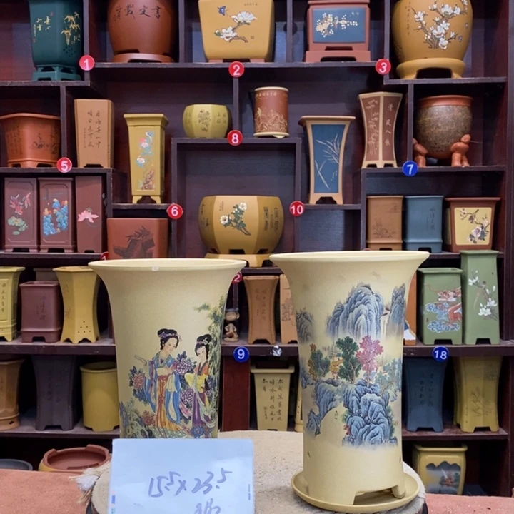 紫砂花盆紫砂花盆