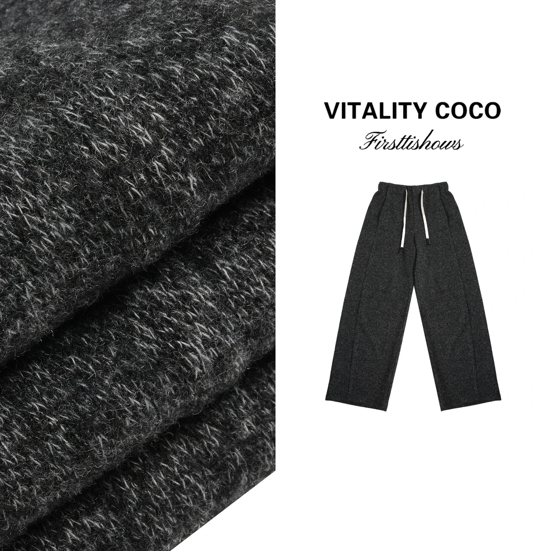 VITALITY COCO·LP系列新款女装 高定羊毛百搭休闲直筒裤-2731