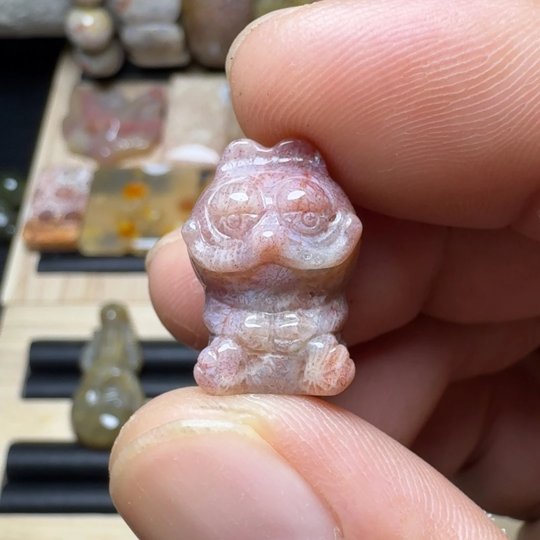 硅化玉未镶嵌纯天然色有机玉石保真色