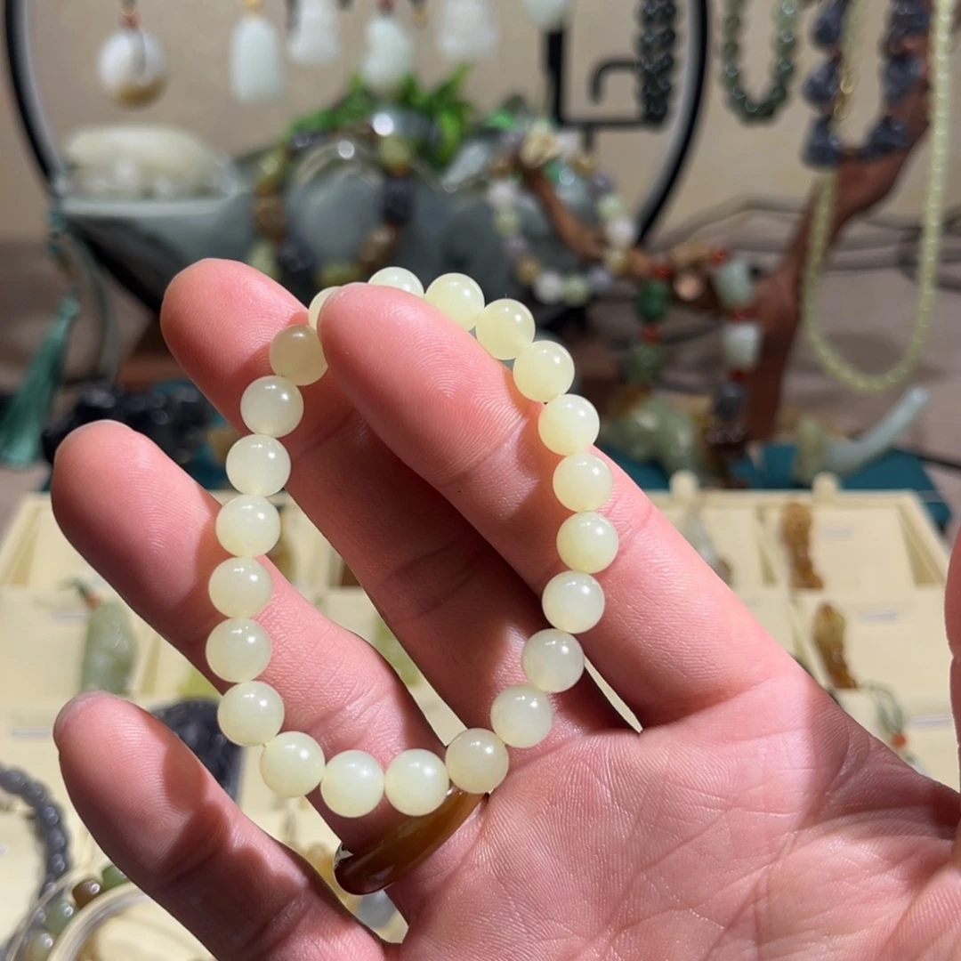 和田玉未镶嵌手链