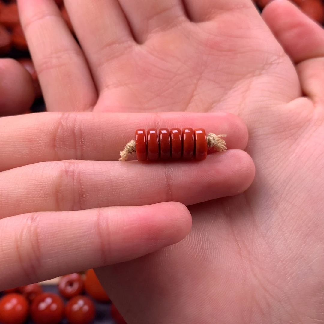 未镶嵌隔片7mm➕南红玛瑙深*