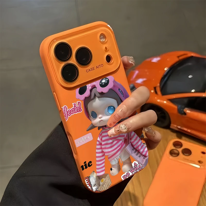 辣妹装嘎子姐新款液态大视窗适用iPhone17promax男女款16防摔全包