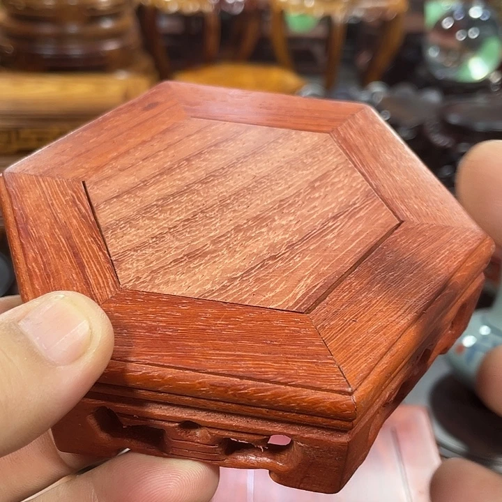 手工艺品琉璃红木底座工艺品