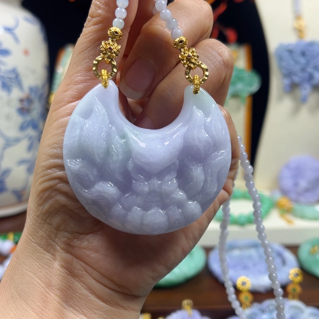 翡翠未镶嵌颈饰天然翡翠