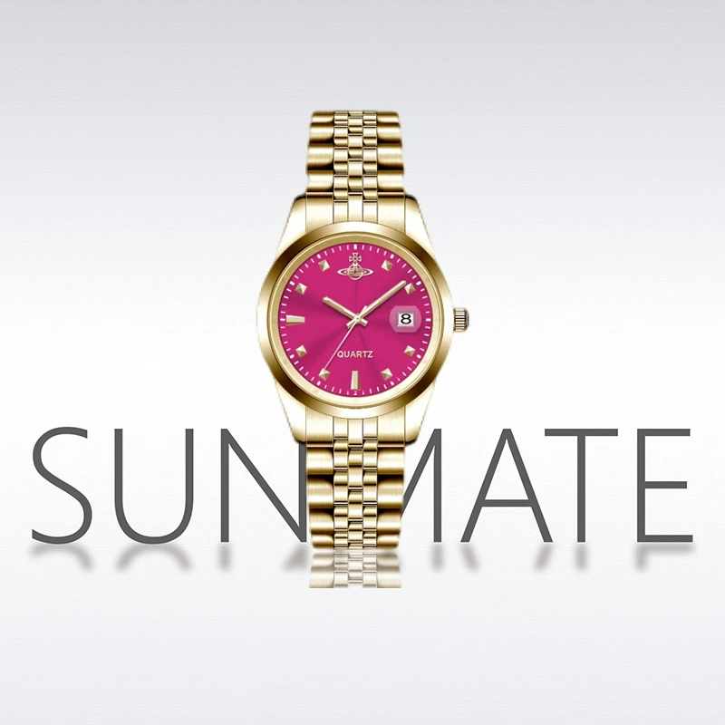 【精选奢品】森密火龙果气质轻奢防水小众经典精致百搭腕表手表