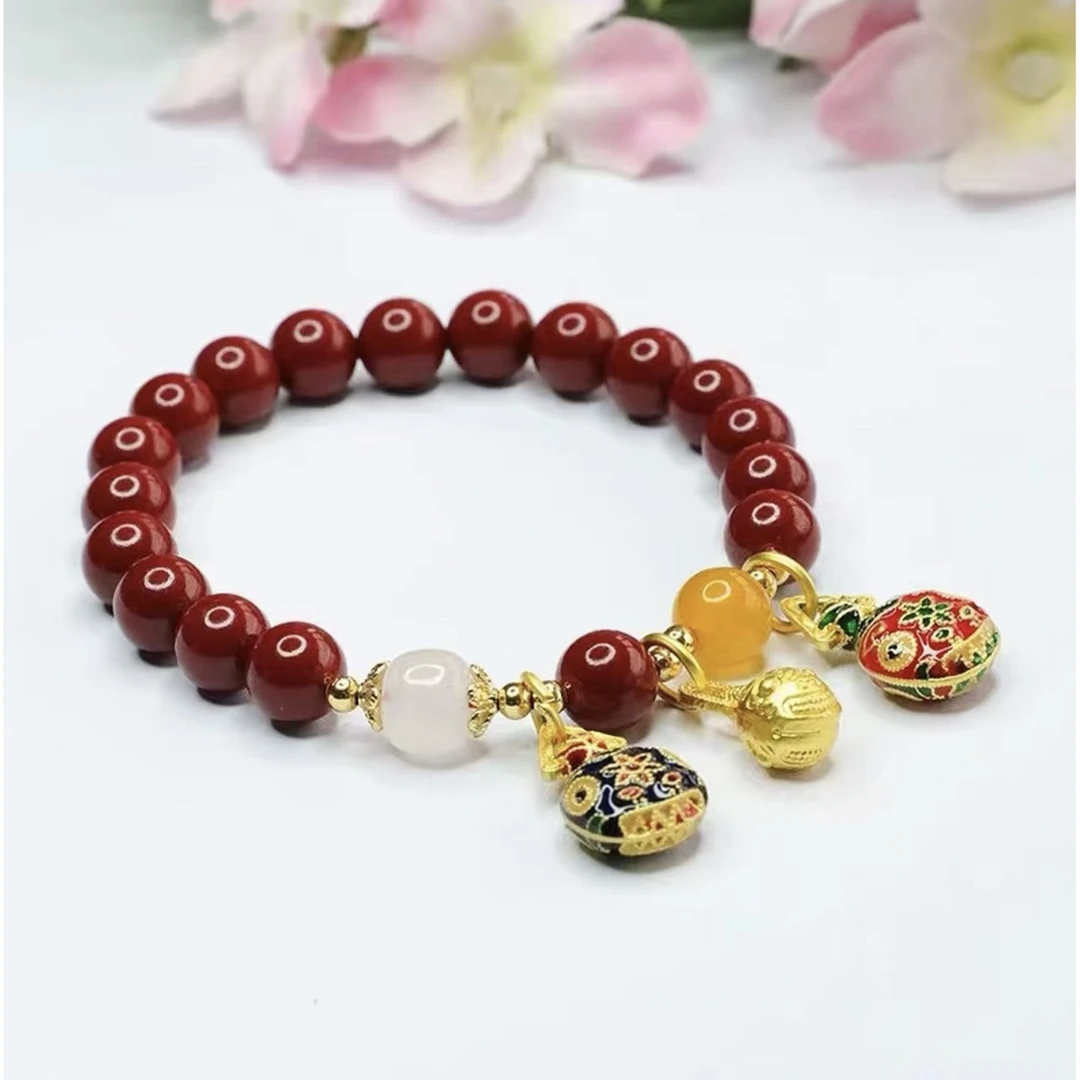 朱S带吞金兽手串 A960 精美手串 高端文玩手串 挂件 -（