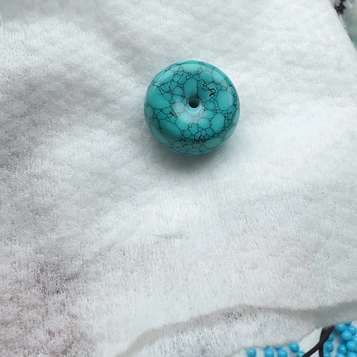 尺寸：24/11➕绿水草纹平安扣 单珠一颗