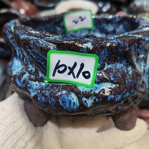 红陶粗陶花盆手工