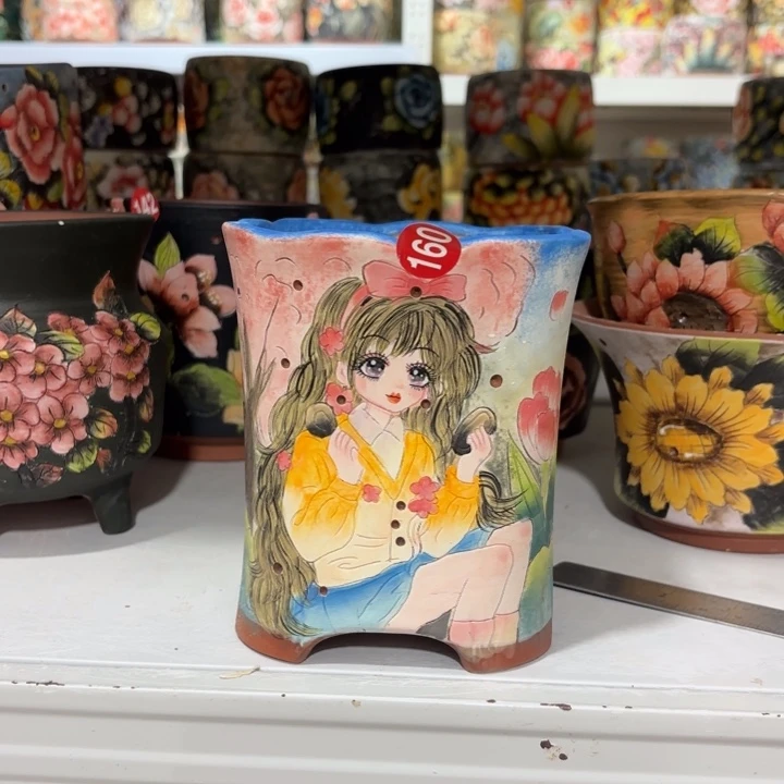 景德镇手绘花盆陶瓷11/14