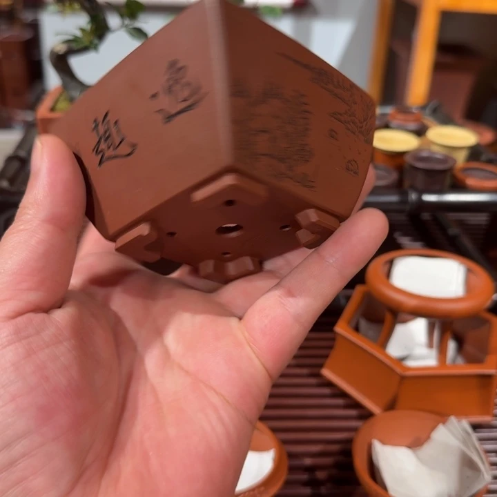 叁***堂紫砂花盆全手工制作