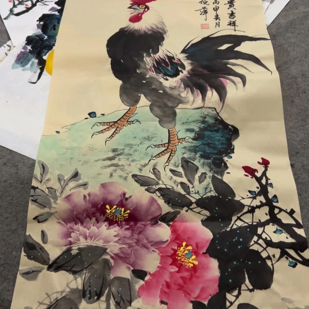 国画国画作品画心一张