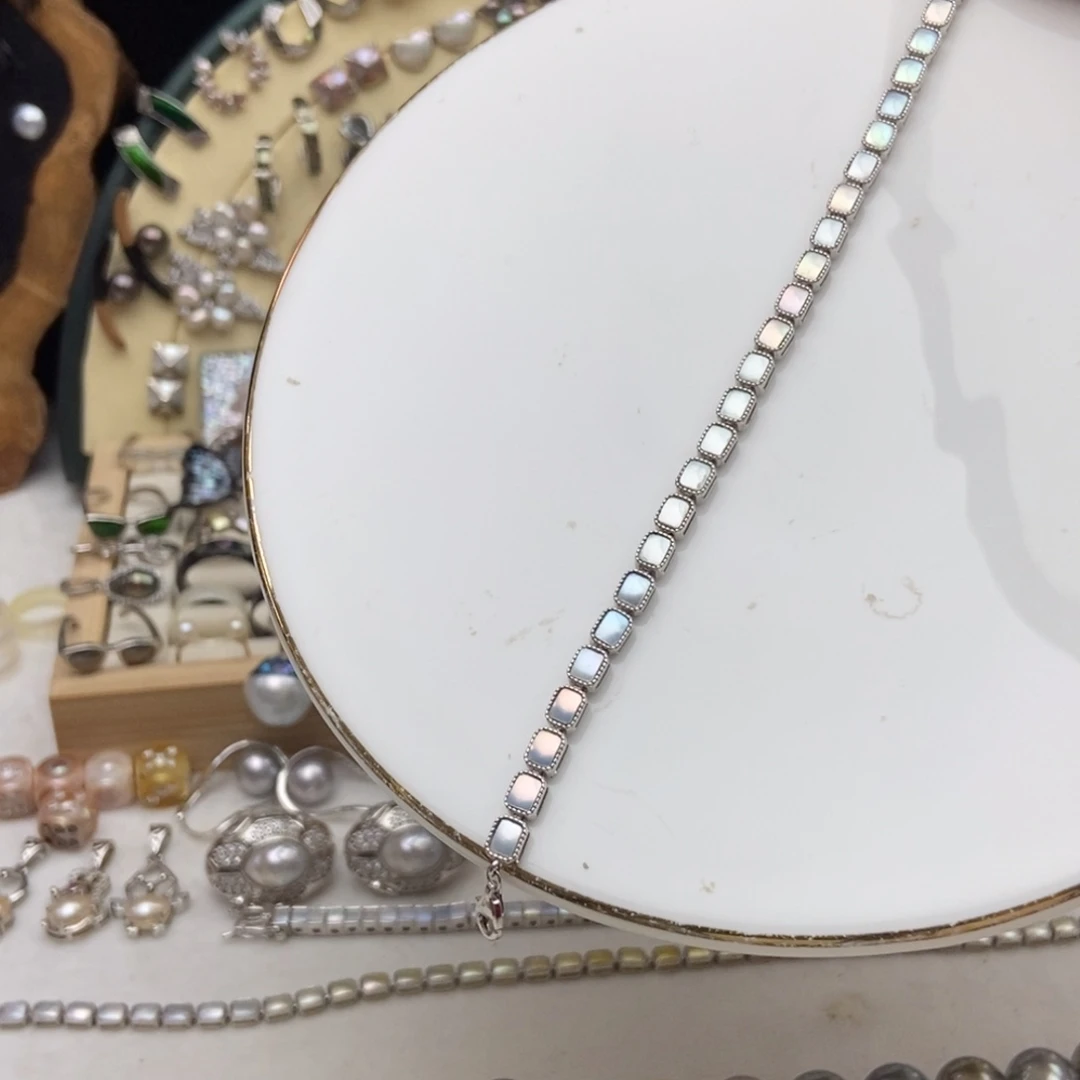 淡水珍珠银S925镶嵌画框