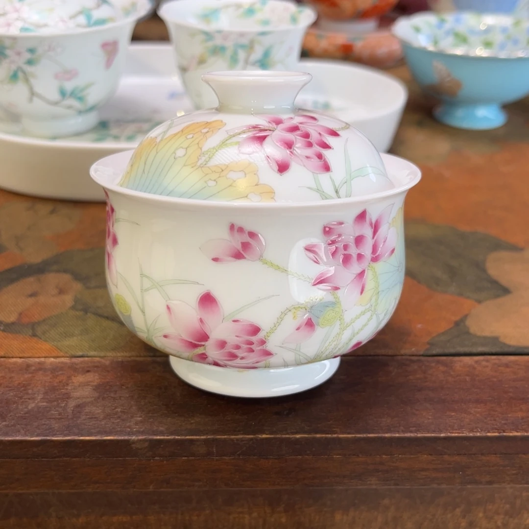 景德镇纯手绘陶瓷茶具