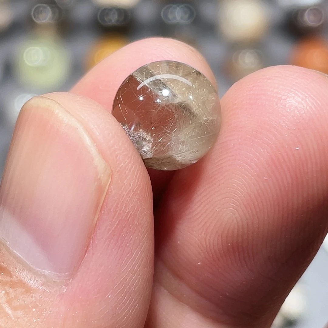 未镶嵌水晶珠宝半成品10.3mm异矿弹珠