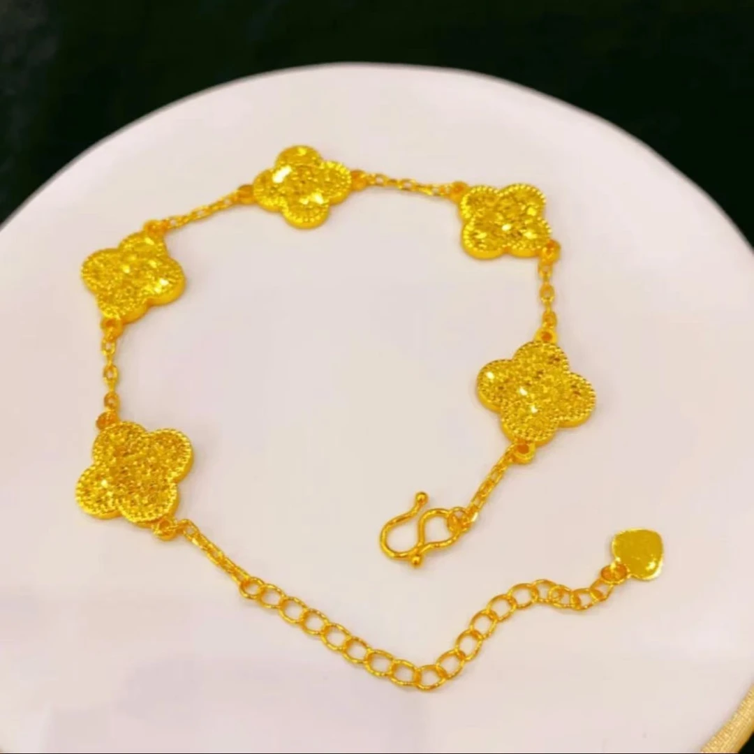 铜合金手链 铜合金手链《五花碎冰冰手链》时尚精美爆款百搭手链