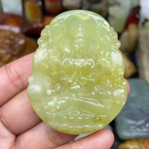 蛇纹石玉未镶嵌颈饰98