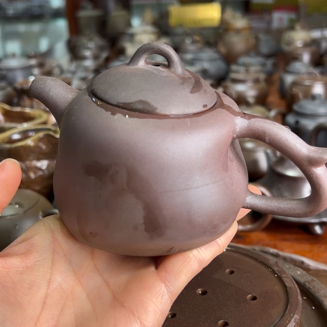 贵台龙窑柴烧茶壶68