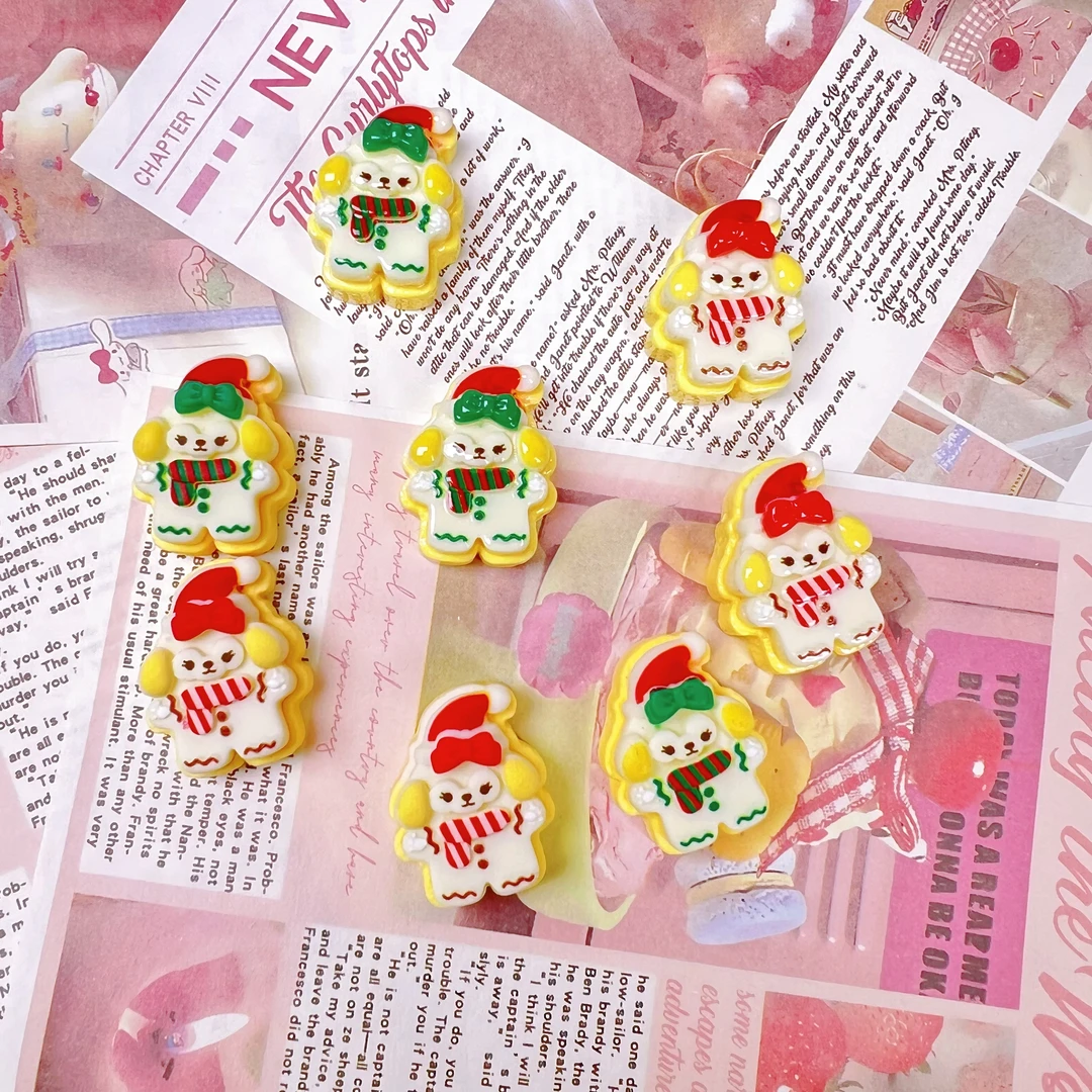 【汐威定制清货 圣诞饼饼】仿真卡通食玩树脂DIY配件低价冲销量