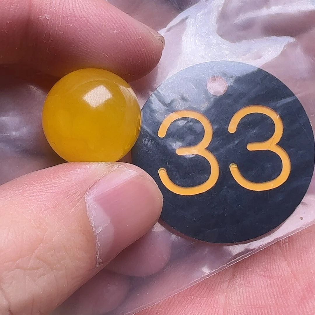 蜜蜡未镶嵌珠宝奇石17.5mm