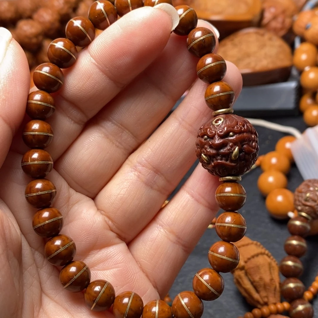 吊坠猴头核桃紫金