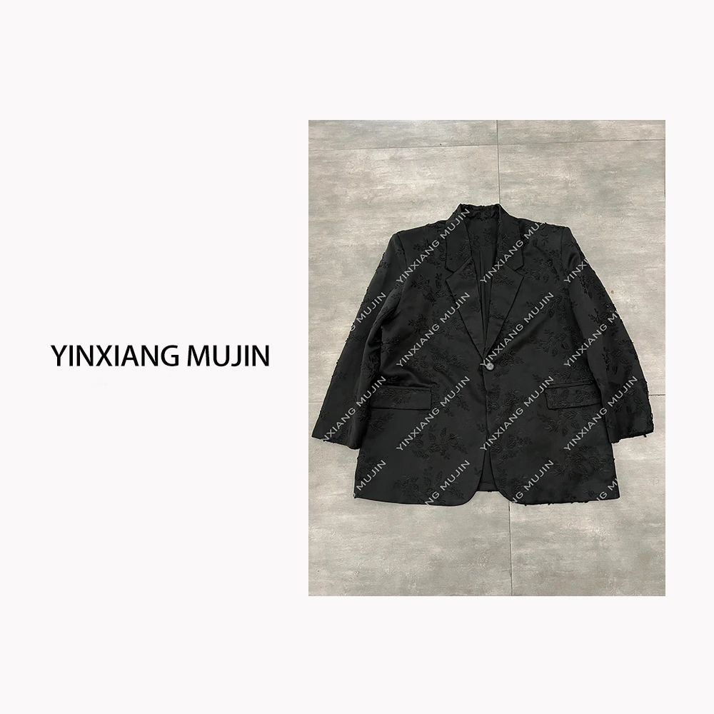 【YINXIANGMUJIN】立体绣西装 高定人丝醋酸西服女士轻奢痞帅外套