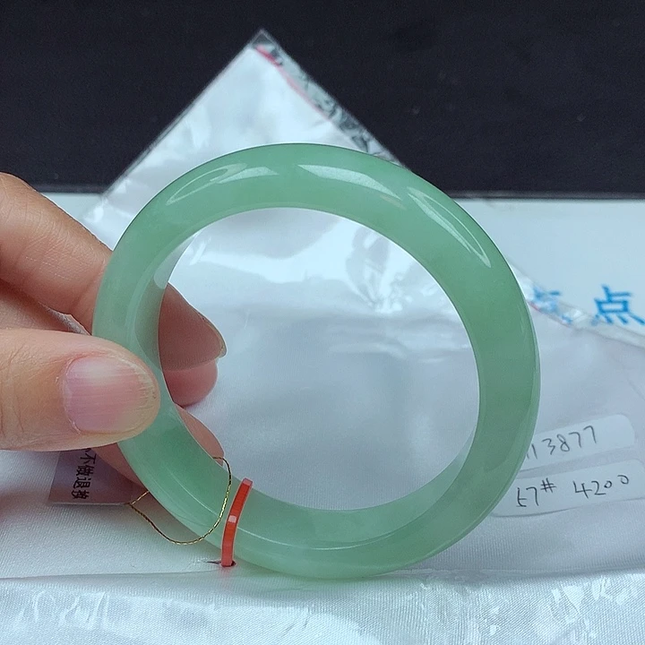 未镶嵌手镯翡翠57圈3877