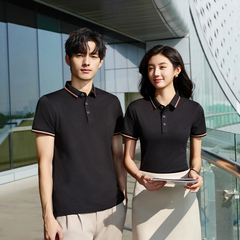 工作服定制T恤工衣订做夏季男女工装餐饮文化POLO衫短袖印字LOGO