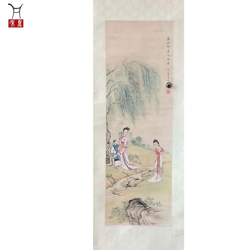 A1001朱先生MC国画-仕女立轴84x29/2.1平尺