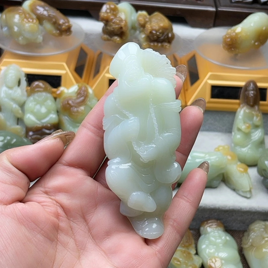 【闪购商品】和田玉把件未镶嵌我*夫