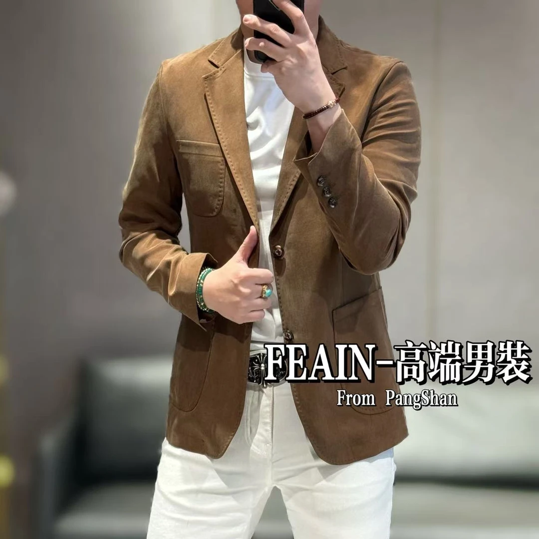 【进口铜氨丝】高端定制进口铜氨丝立体裁剪冰感丝滑垂坠小西装0322