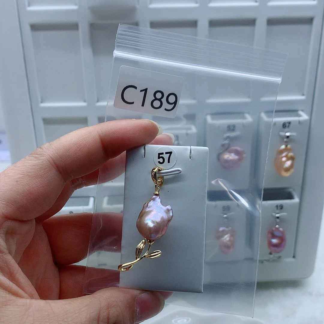 淡水珍珠合金吊坠(不含链)