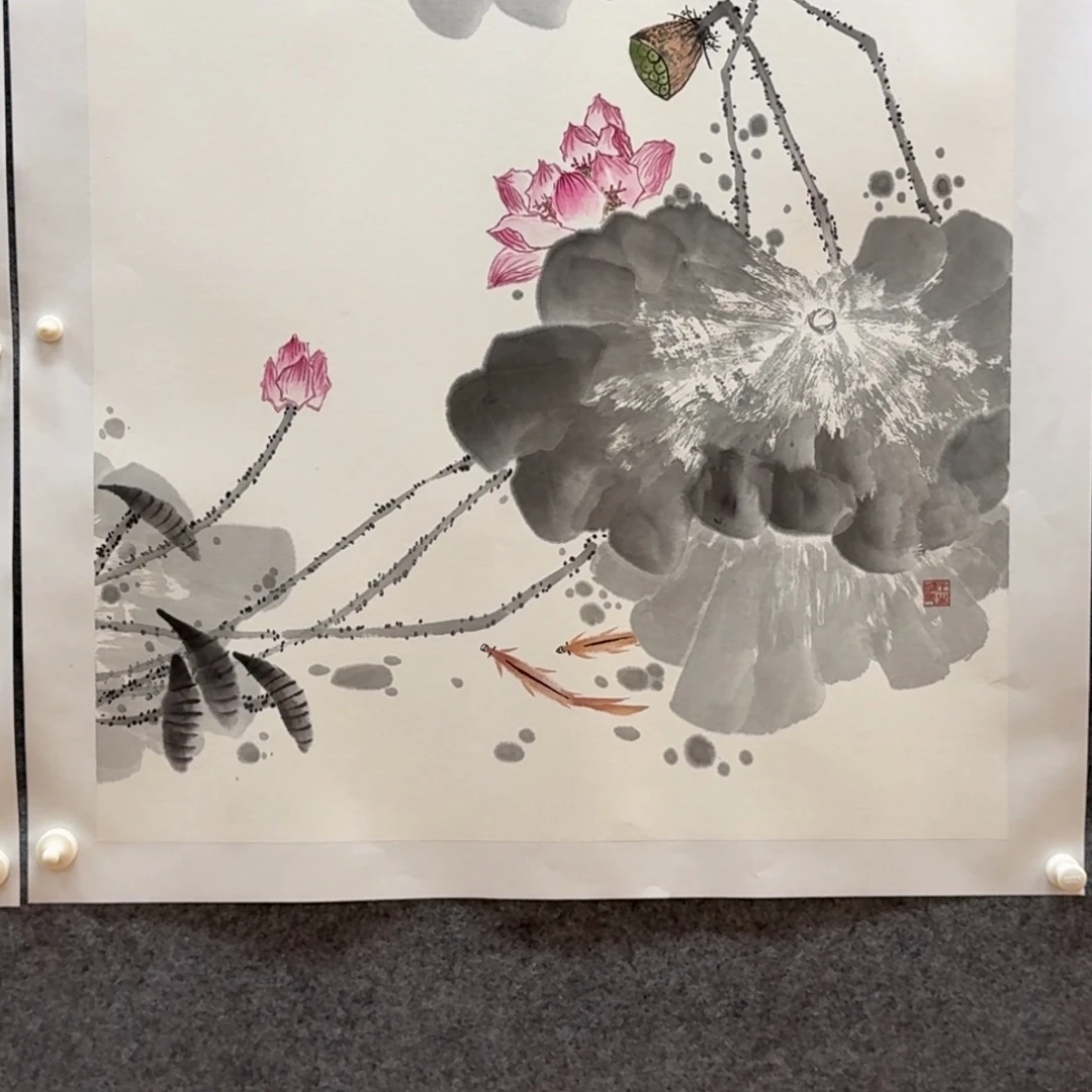 国画四尺斗方作品花鸟