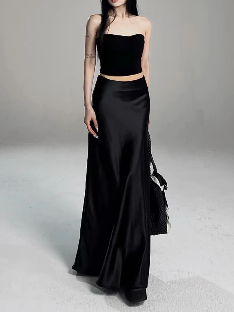 2515时尚醋酸长裙