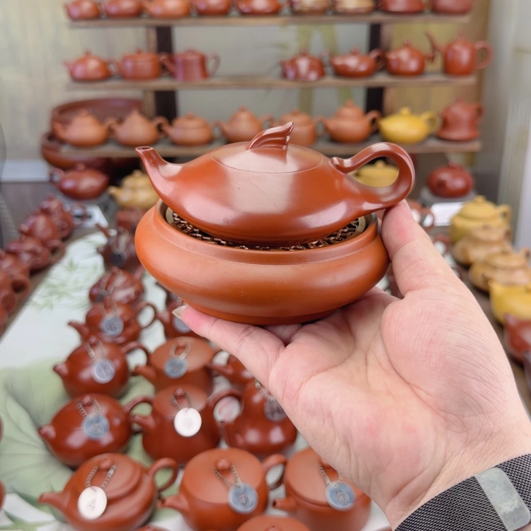 小***丑茶壶紫砂薄胎内嵌丹凤朝阳壶