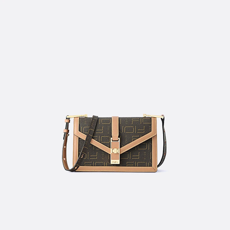 FION/菲安妮奥莱印花信封包小方包女士单肩斜挎包FAAFIFS282