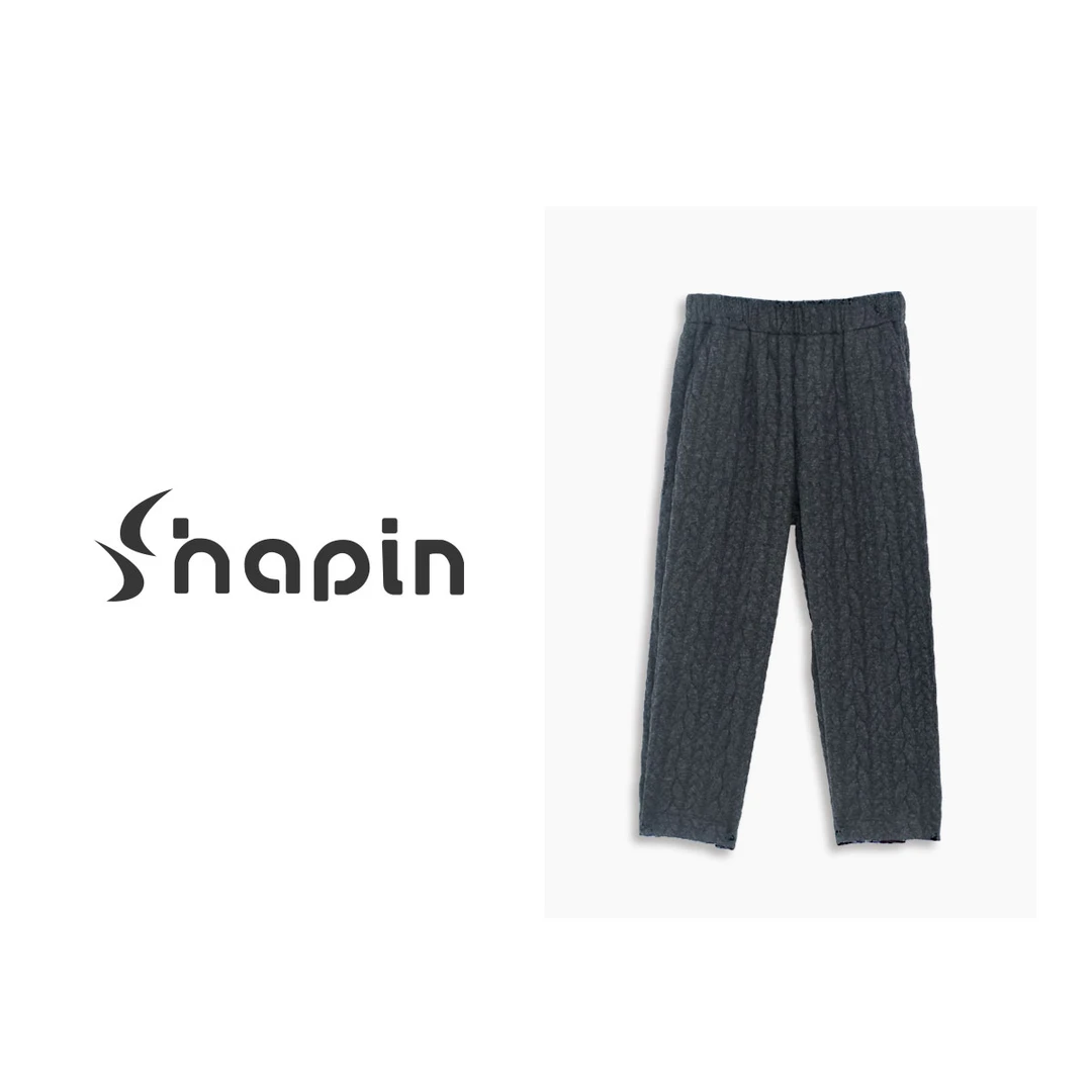 针织羊毛夹丝提花面料裤百搭纯色阔腿适合长款风衣的裤子LCM10263