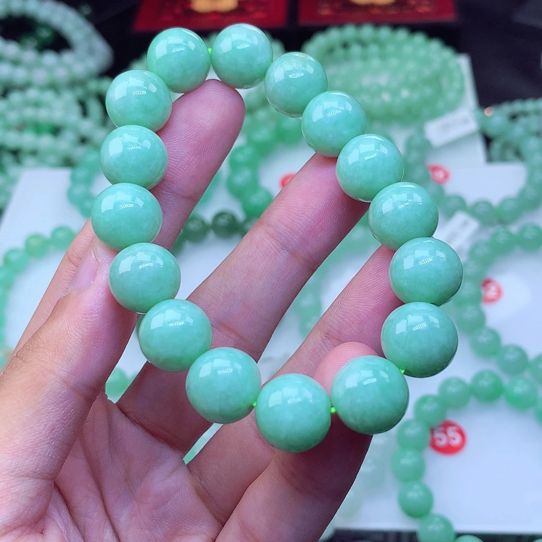 翡翠未镶嵌毛衣链卡12.6